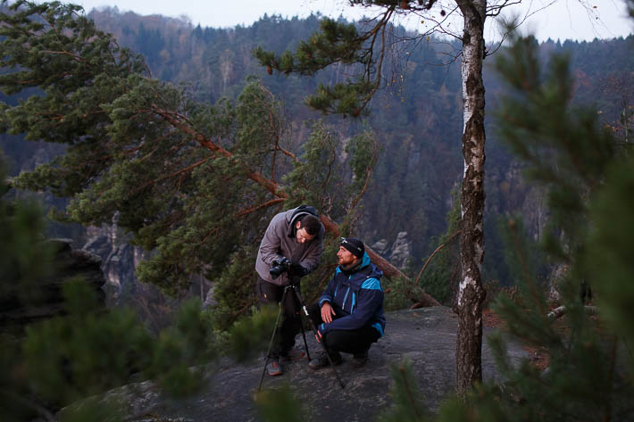 fotografieren beim workshop im elbsandsteingebirge