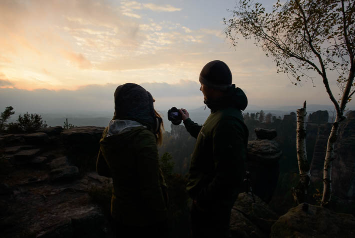 fotografieren beim workshop im elbsandsteingebirge