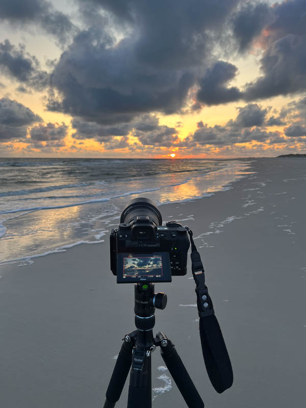 Sonnenuntergang am Kniepsand in Amrum fotografieren