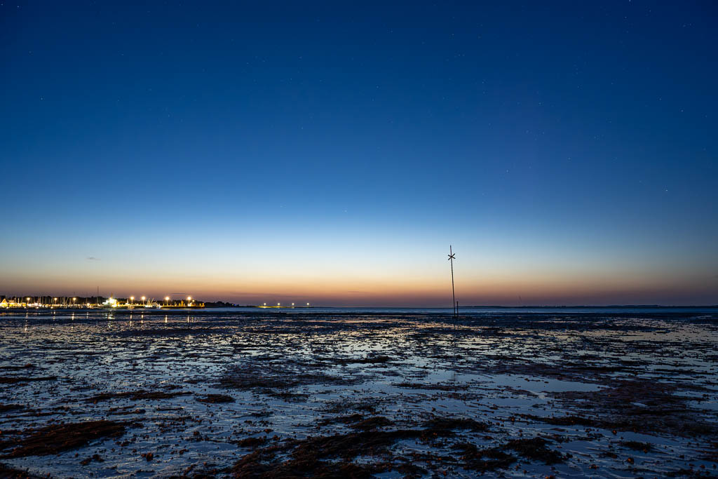 Polarlichter am Strand von Wittdün auf Amrum