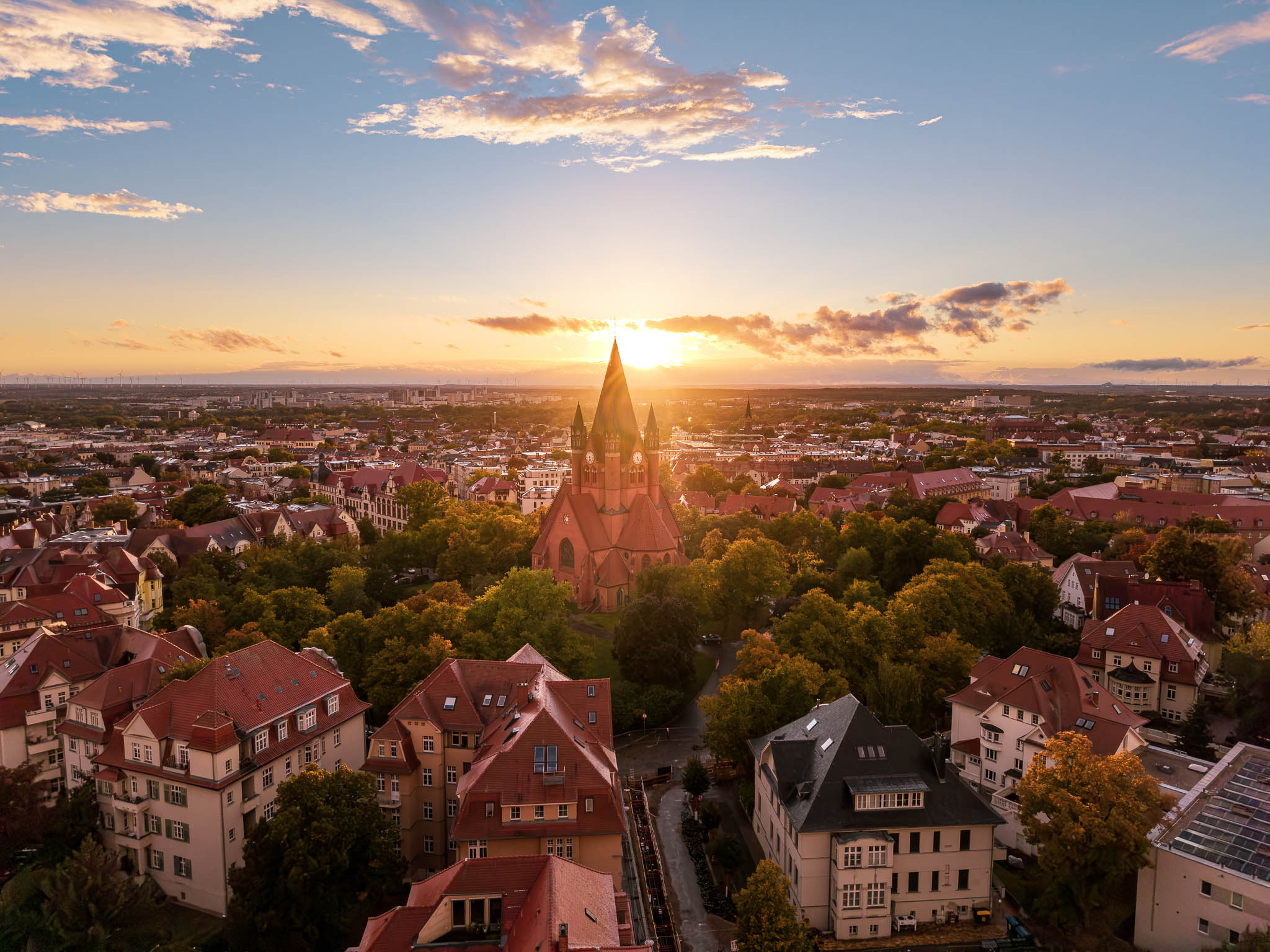 Luftfoto vom Paulusviertel in Halle (Saale) aus der DJI Mini 5 Pro