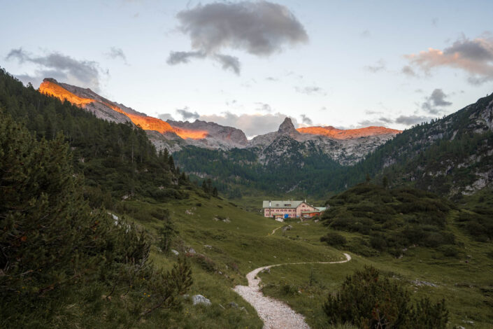 Alpenüberquerung E10 – Etappe 1: Königssee – Kärlingerhaus