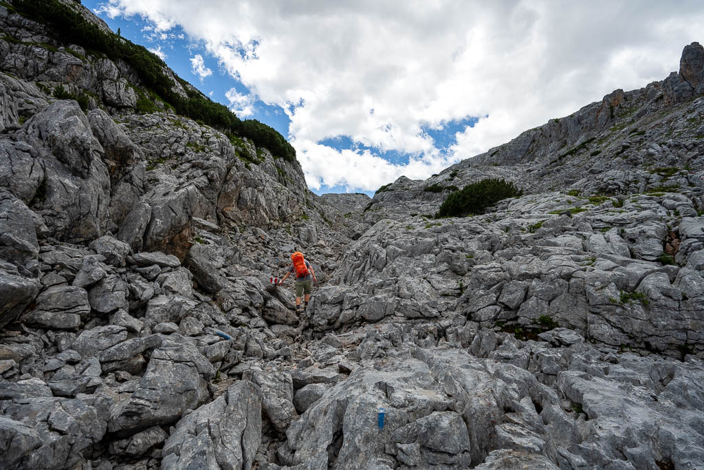 Felsige Hochfläche des Steinernen Meeres auf der E10-Alpenüberquerung
