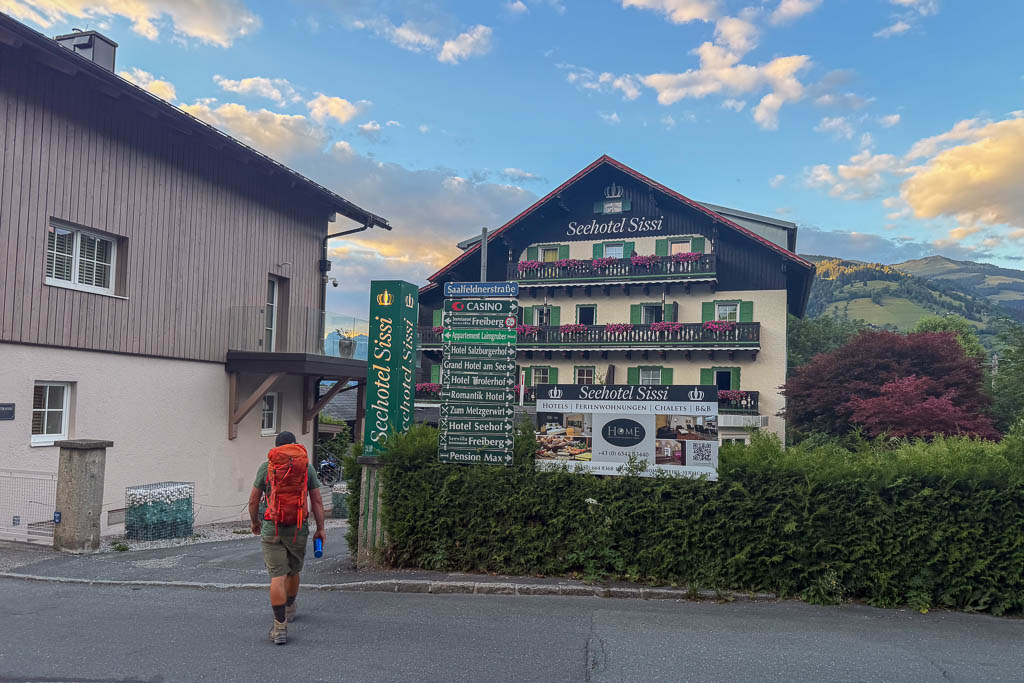 Seehotel Sissi in Zell am See am Ende der zweiten E10-Etappe