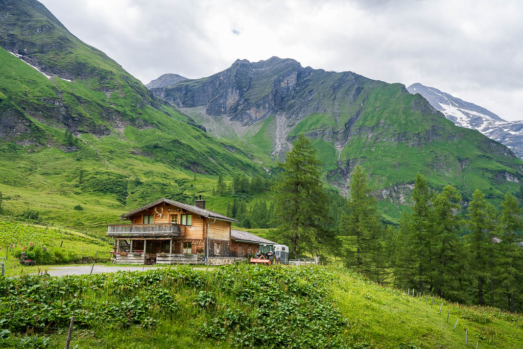 Blick auf den Aufstieg von der Trauneralm zur Pfandlscharte