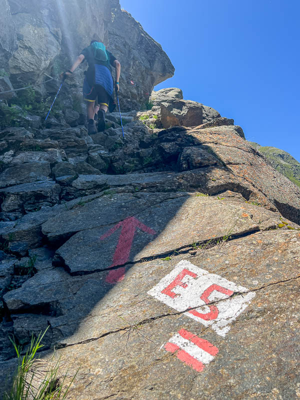 E5 Aufstieg zur Braunschweiger Hütte