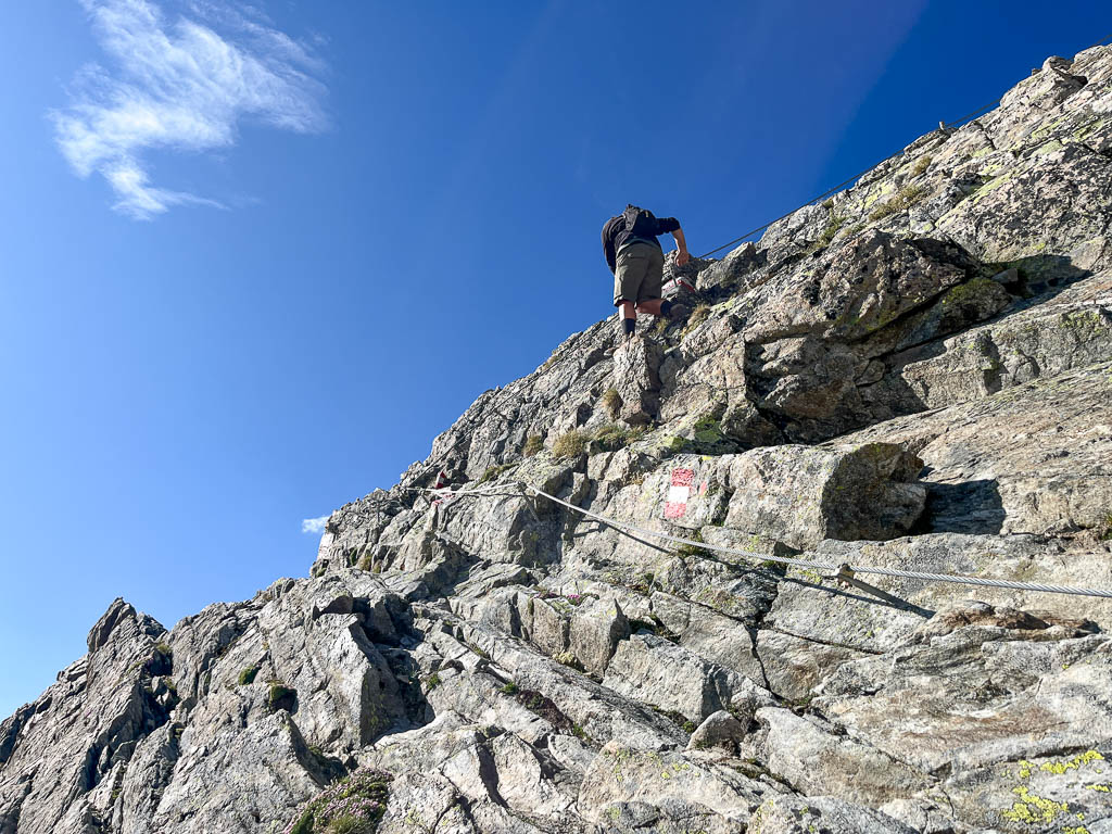 Aufstieg zum Pitztaler Jöchl mit Seilsicherung