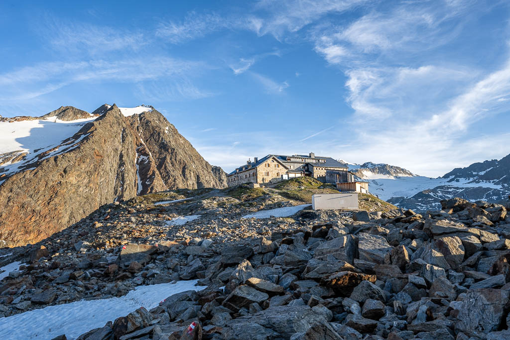 Blick auf die Braunschweiger Hütte