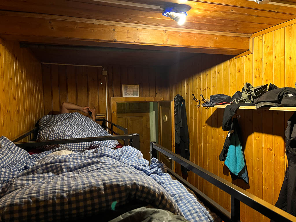 Mehrbettzimmer in der Braunschweiger Hütte