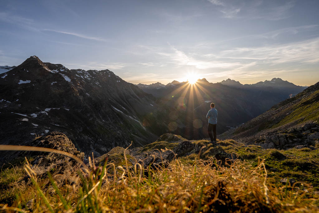 Sonnenuntergang an der Braunschweiger Hütte