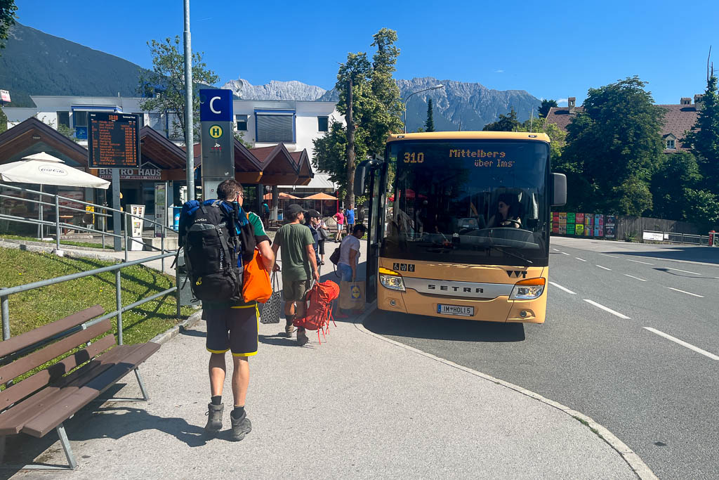 Bus von Imst nach Mittelberg