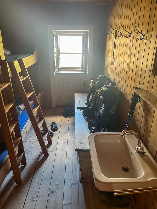 Mehrbettzimmer der Martin-Busch-Hütte