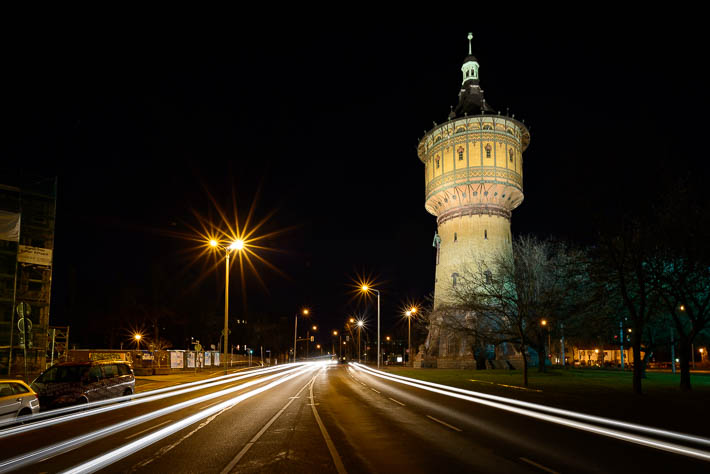 Halle (Saale) - Wasserturm - Sonnenstern Nikkor 20 mm f/1.8