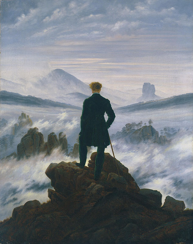 Caspar David Friedrich - Der Wanderer über dem Nebelmeer