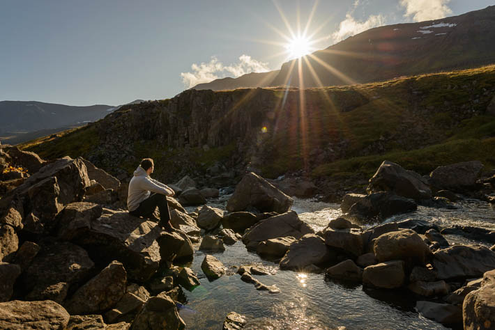 island - seyðisfjörður - sonnenaufgang