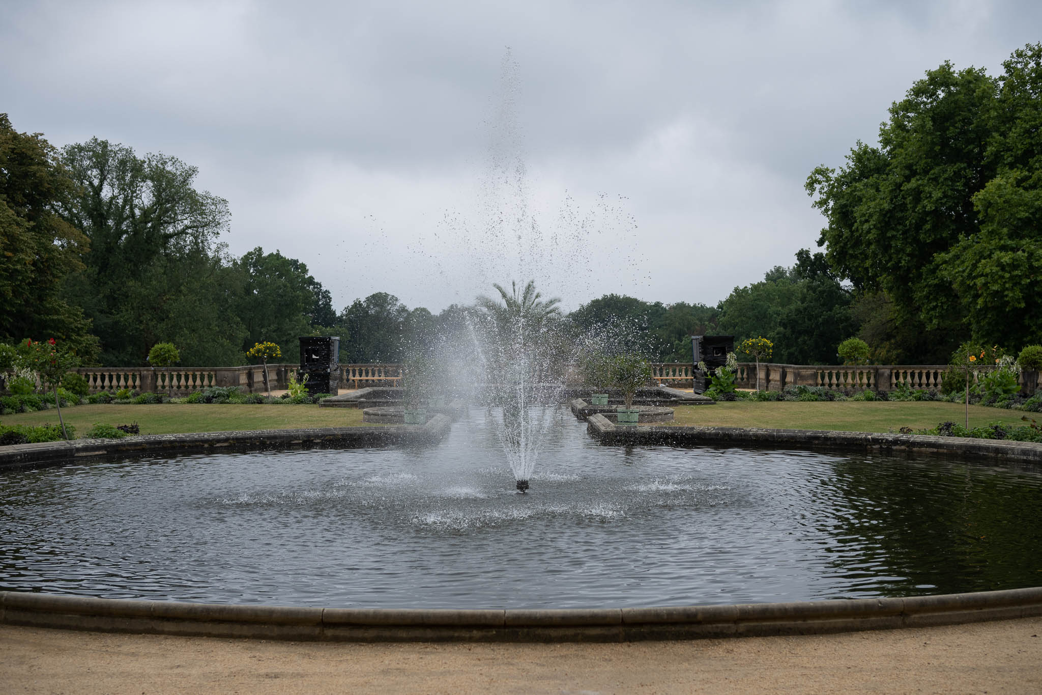 Springbrunnen im Park Sanssouci