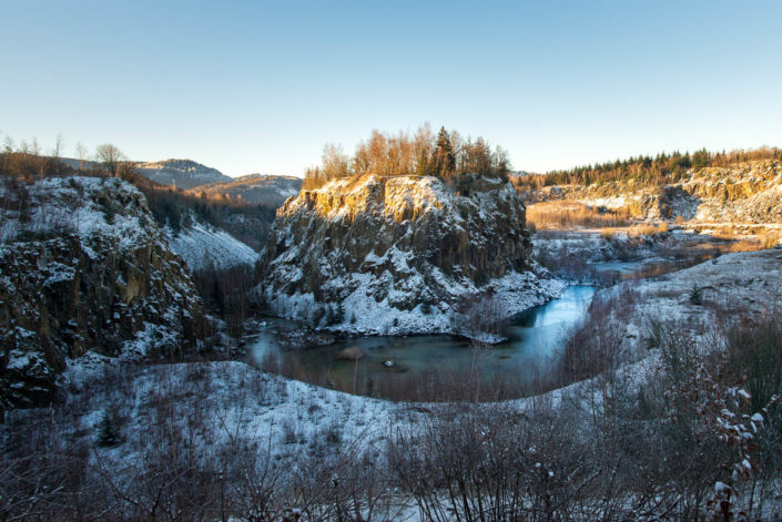 Diabas-Steinbruch - Winter