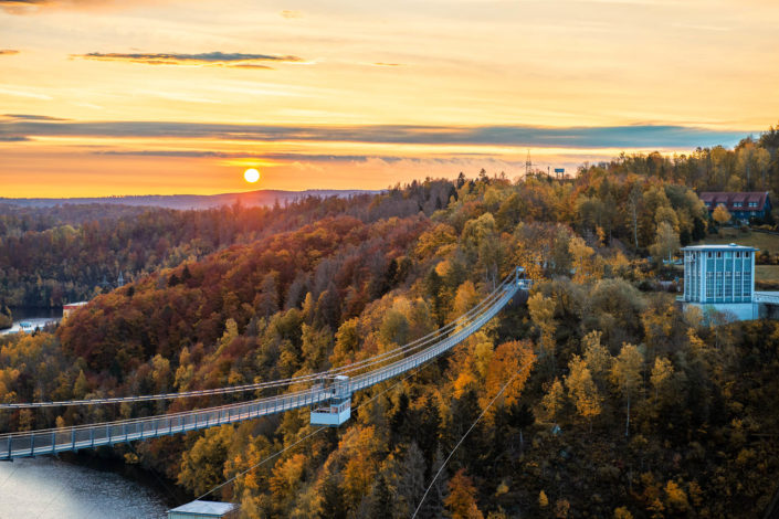 Rappbodetalsperre zum Sonnenaufgang