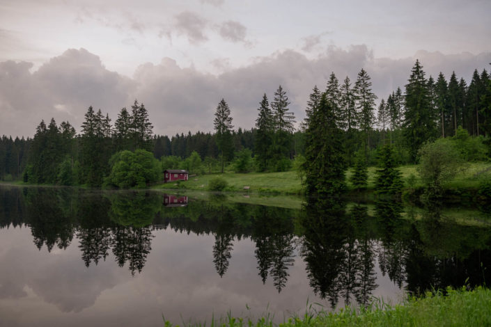 Das Bootshaus am Ziegenberger Teich bei Buntenbock