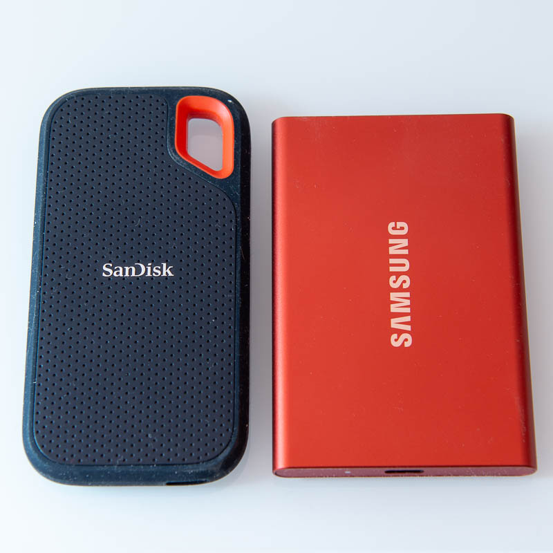 Samsung T7 Portable SSD vs. SanDisk Extreme Portable SSD