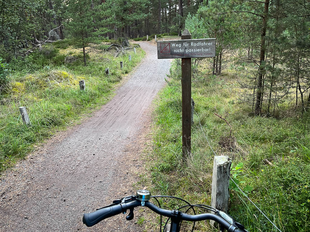 Wanderweg zum Darßer Ort für Fahrradfahrer gesperrt